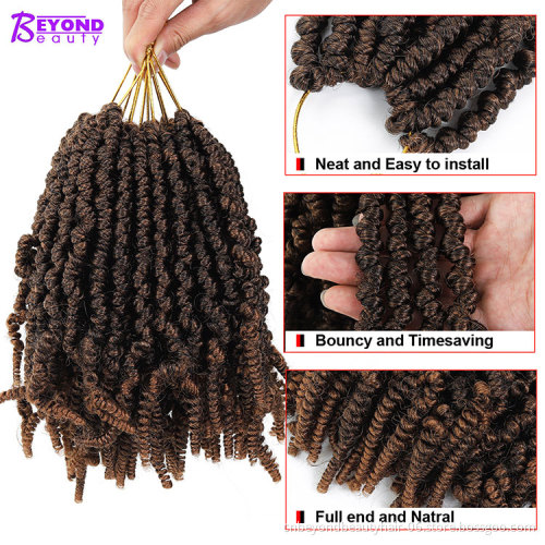 new styles pre twisted passion bomb twist hair synthetic crochet braiding hair spring twist crochet hair